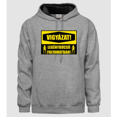 Pólómánia Vigyázat, legénybúcsú! - Férfi DUO Kapucnis Pulcsi