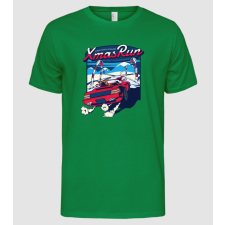 Pólómánia Xmas Outrun Retro Játék Karácsony - Férfi Alap póló férfi póló