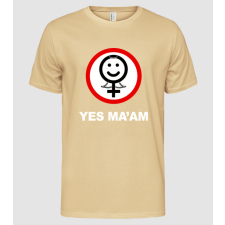 Pólómánia Yes Ma'am - Férfi Alap póló férfi póló