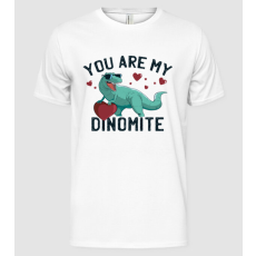 Pólómánia You are my Dinomite dinós póló szívvel - Férfi Alap póló