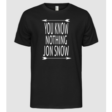 Pólómánia You Know Nothing Jon Snow - Férfi Alap póló