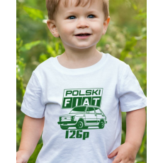  Polski Fiat 126 gyerek póló - Autós póló