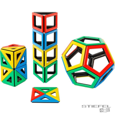 Polydron Mágneses Polydron készlet extra alakzatokkal barkácsolás, építés