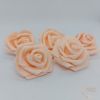  Polyfoam rózsa - 6 cm - világos barack