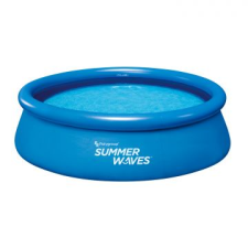 Polygroup Summer Waves: Felfújható peremű medence, papírszűrős vízforgatóval - 305 cm, kék (SW QS305X76FPI) (SW QS305X76FPI) medence