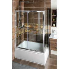 Polysan DEEP szögletes zuhanykabin 1500x750mm, balos/jobbos,transparent kád, zuhanykabin