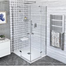 Polysan FORTIS LINE szögletes zuhanykabin 1500x800mm, sarokbelépős kád, zuhanykabin
