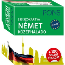 - Pons 333 Szókártya Német Középhaladó + 100 Online Feladat nyelvkönyv, szótár