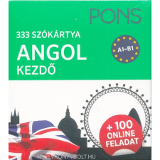  PONS Angol 333 Szókártya - Kezdő + 100 online feladat nyelvkönyv, szótár