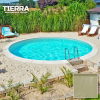 Pontaqua TIERRA SAND  POOL süllyesztett kör medence 5,0 x 1,5 m , homok színű fóliával
