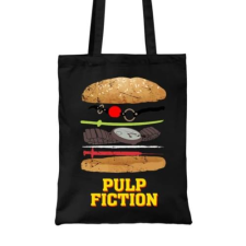  Ponyvaregény vászontáska - Pulp Fiction burger ajándéktárgy