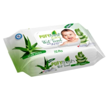 Popsitörlő Aloe Vera kupakos (72 db/cs) törlőkendő