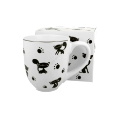  Porcelán bögre - 1000ml - Koty Czarne bögrék, csészék
