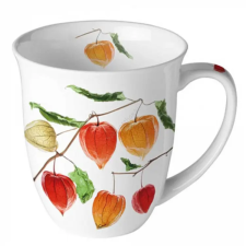  Porcelán bögre - 400ml - Lampion flower bögrék, csészék