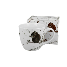  Porcelán bögre - 460ml - Charming Owls bögrék, csészék