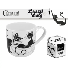  Porcelán bögre - 500ml - fekete macskás bögrék, csészék