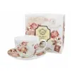  Porcelán csésze aljjal - 470ml - Secesja