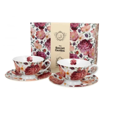 Porcelán csésze szett - 250ml - 2 személyes, Spring Roses bögrék, csészék