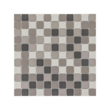Porcelán kőműves mozaik barna-bézs 30 cm x 30 cm csempe