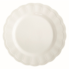 Porcelán lapostányér 26cm, Elite white tányér és evőeszköz