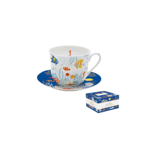 Porcelán reggelizőcsésze+alj 400ml dobozban,Aquarium, Atmosphere bögrék, csészék