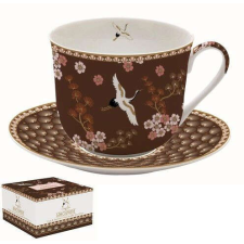 Porcelán reggelizőcsésze+alj 400ml, dobozban, Oriental Atmosphere bögrék, csészék