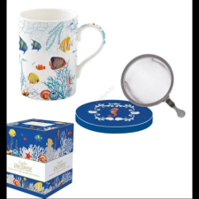  Porcelán szűrős bögre tetővel 350ml dobozban, Aquarium,  Atmosphere bögrék, csészék