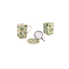 Porcelán szűrősbögre tetővel, 350ml, dobozban, Oasis bögrék, csészék