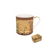 Porcelánbögre dobozban, 300ml, Klimt: Életfa/The Kiss/Beteljesülés konyhai eszköz