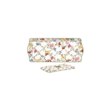 Porcelántálca 35x15cm dobozban, Garden Dreams sütés és főzés