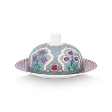 Porcelánzsír Virágfesztivál 17x8cm kék papírárú, csomagoló és tárolóeszköz