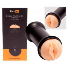  Pornhub Double Penetration - műpunci és popsi maszturbátor (natúr) egyéb erotikus kiegészítők férfiaknak