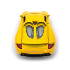  Porsche Carrera GT sárga hátrahúzós autó 1:36 makett