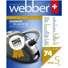 Porszívó porzsák 5 db – Daewoo RC105 kompatibilis, többrétegű papír porzsák