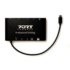 Port CONNECT Dokkoló állomás 8 az 1-ben LAN, HDMI, mini Display Port, VGA, USB-C 60W, 3x USB-A, laptop kellék