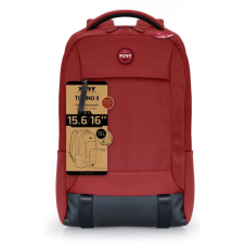 Port TORINO II Notebook backpak 16" piros számítógéptáska