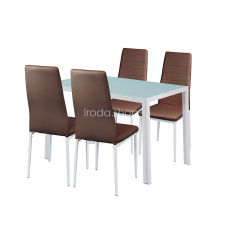  Portland 4+1 étkező garnitúra barna bútor