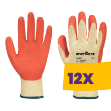 Portwest A100 Mártott latex védőkesztyű narancs (Karton - 12 pár) védőkesztyű