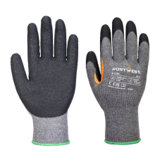 Portwest A106 Grip 10 Megerősített hüvelykujjas védőkesztyű - Latex (szürke/fekete, 7/S)