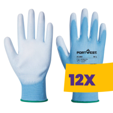 Portwest A120 Nylon védőkesztyű PU tenyérmártott kék (Karton - 12 pár) védőkesztyű