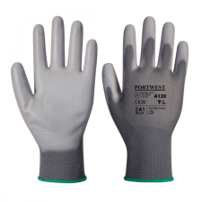 Portwest A120 PU tenyérmártott védőkesztyű (szürke) (8/M) védőkesztyű