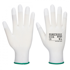 Portwest A121 PU ujjvégmártott védőkesztyű (FEHÉR) (6/XS)