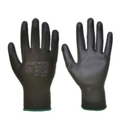 Portwest A129 nylon kesztyű pu tenyérmártott fekete