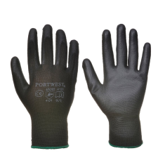 Portwest A129 PU tenyérmártott kesztyű (fekete, S) védőkesztyű