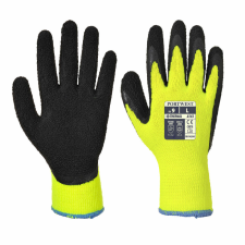Portwest A143 Thermal Soft Grip kesztyű sárga/fekete színben védőkesztyű