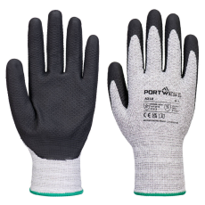 Portwest A312 Grip 13 Diamond Knit védőkesztyű (szürke/fekete, 9/L)