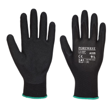 Portwest A335 Dermi-Grip NPR15 Nitrile Sandy kesztyű (fekete, XS) védőkesztyű