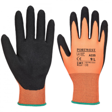 Portwest A335 Dermi-Grip NPR15 Védőkesztyű (narancs/fekete, 6/XS)