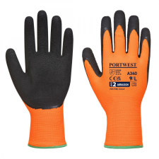 Portwest A340 Hi-Vis Grip Tenyérmártott védőkesztyű (narancs/fekete) (11/XXL) védőkesztyű