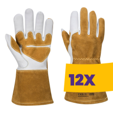 Portwest A540 Ultra hegesztő kesztyű barna (Karton - 12 pár)